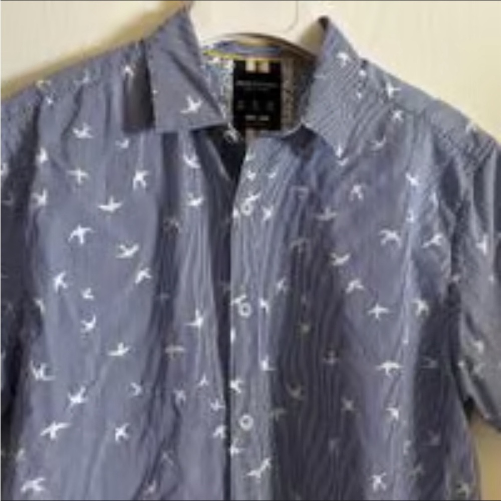 👕 2 for $30👕 | Ricky & Micky | Men’s | Short Sleeve | Button Down | Bird Print